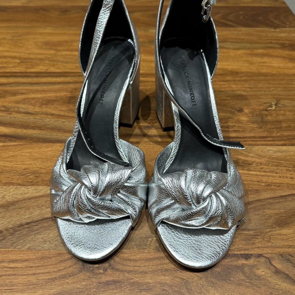 Rebecca Minkoff Silver leather Women Sandals